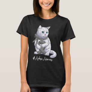 Nationaler Monat der Aphasiemittewareness Graues B T-Shirt