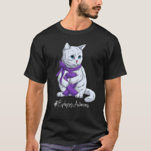 Nationaler Monat der Epilepsieaufklärung Lila Band T-Shirt