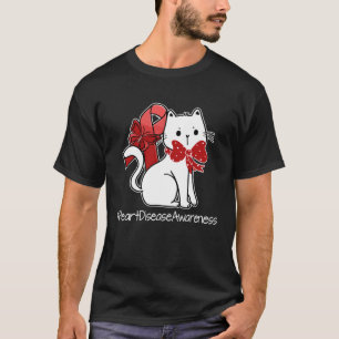 Nationaler Monat der Herzkrankheiten Roter Band T-Shirt
