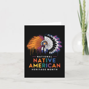 Nationaler Monat des amerikanischen Ureinwohner-Er Karte