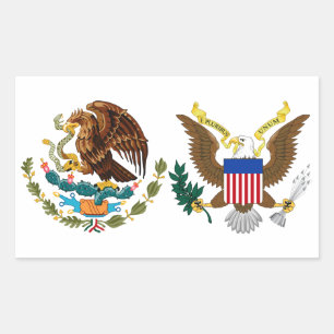 Nationaler Monat des hispanischen Erbes - Adler Rechteckiger Aufkleber