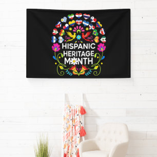 Nationaler Monat des hispanischen Erbes Länder der Banner
