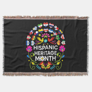 Nationaler Monat des hispanischen Erbes Länder der Decke