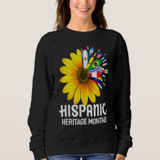 Nationaler Monat des hispanischen Erbes Sonnenblum Sweatshirt