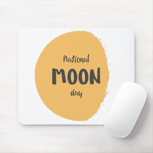 Nationaler Mondtag Mousepad (Mit Mouse)