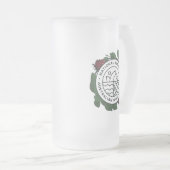 Nationaler Morris-Ale-Glas-Krug Mattglas Bierglas (VorderseiteRechts)