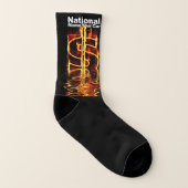 Nationaler Name Ihr Auto Geld Socken W/Signatur (Rechts - Außen)