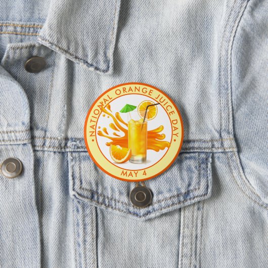 Nationaler Orangensafttag Button (Beispiel)