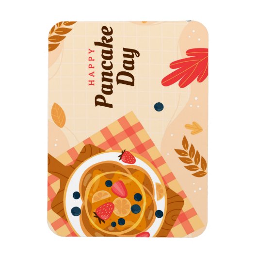 Nationaler Pancake Day Magnet (Vertikal)