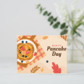 Nationaler Pancake Day Postkarte (Stehend Vorderseite)