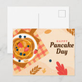 Nationaler Pancake Day Postkarte (Vorne/Hinten)