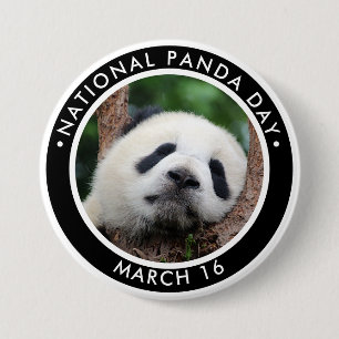 Nationaler Panda-Tag Button