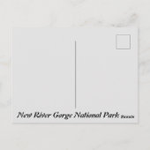 Nationaler Park der New River Gorge Postcard Postkarte (Rückseite)
