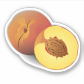 Nationaler Pfirsichmonat Aufkleber (Vorderseite)