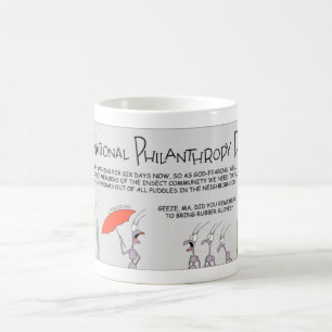 Nationaler Philanthropietag in der Anten Welt Kaffeetasse