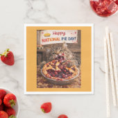 Nationaler Pie-Tag-Katzen-Servietten Serviette (Beispiel)