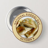 Nationaler Pierogi-Tag Button (Vorne & Hinten)