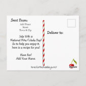 Nationaler Piña Colada Tageskarte Postkarte (Rückseite)