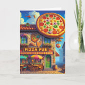 Nationaler Pizzaag | Feierliche Feiertage Karte (Vorderseite)