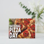 Nationaler Pizzaag Postkarte (Stehend Vorderseite)