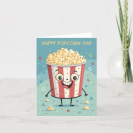 Nationaler Popcorntag Feiertagskarte
