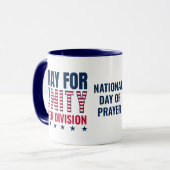 Nationaler PRAYer für die EINHEIT ÜBER DIE TEILUNG Tasse (Vorderseite Links)