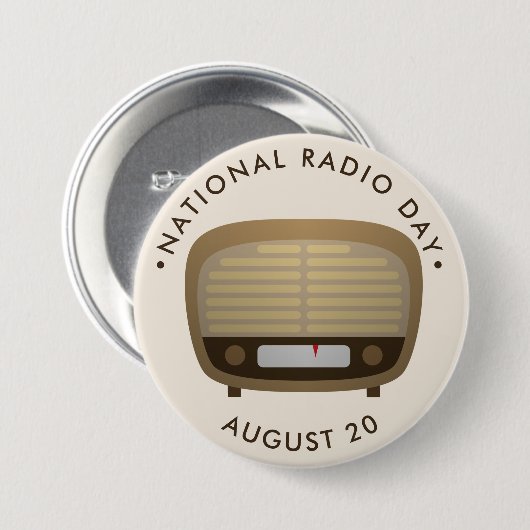 Nationaler Radiotag Button (Vorne & Hinten)