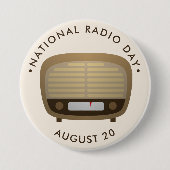 Nationaler Radiotag Button (Vorderseite)