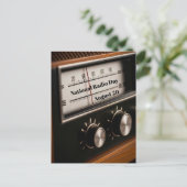 Nationaler Radiotag Postkarte (Stehend Vorderseite)