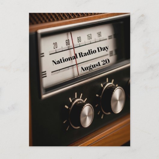 Nationaler Radiotag Postkarte (Vorderseite)
