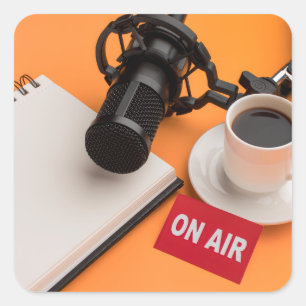 Nationaler Radiotag Quadratischer Aufkleber