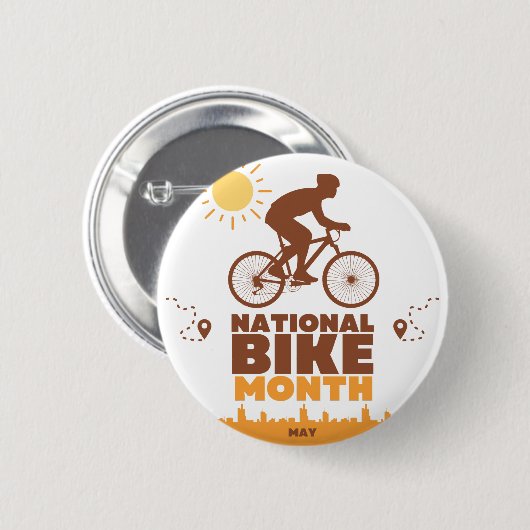 Nationaler Radmonat Button (Vorne & Hinten)