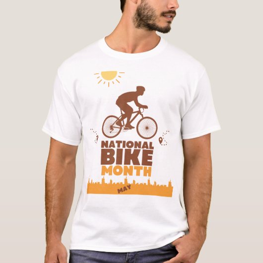 Nationaler Radmonat T-Shirt (Vorderseite)