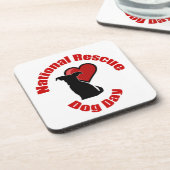 Nationaler Rettungstag Getränkeuntersetzer (Linke Seite)