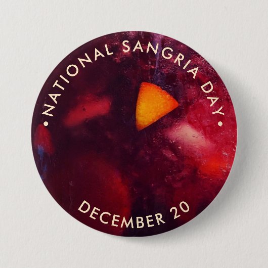 Nationaler Sangria-Tag Button (Vorderseite)