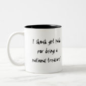Nationaler Schatz! Zweifarbige Tasse (Links)
