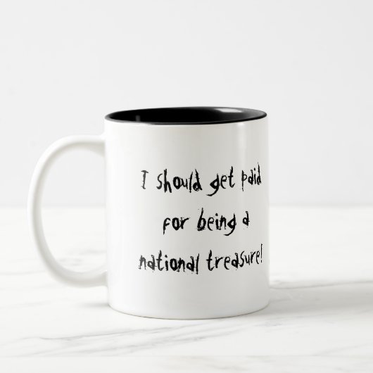 Nationaler Schatz! Zweifarbige Tasse (Links)