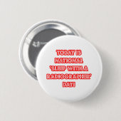Nationaler "Schlaf mit einem Radiographen"-Tag Button (Vorne & Hinten)