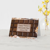 Nationaler Schokolade-Tag, 9. Februar Karte (Gelbe Blume)