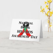 Nationaler Schwarzer HIV/Aids-Aufklärungstag Karte (Gelbe Blume)