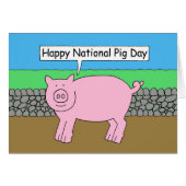 Nationaler Schweinetag - März 1. (Vorderseite (Horizontal))