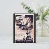 Nationaler Seetag Postkarte (Stehend Vorderseite)