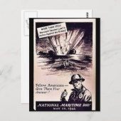 Nationaler Seetag Postkarte (Vorne/Hinten)