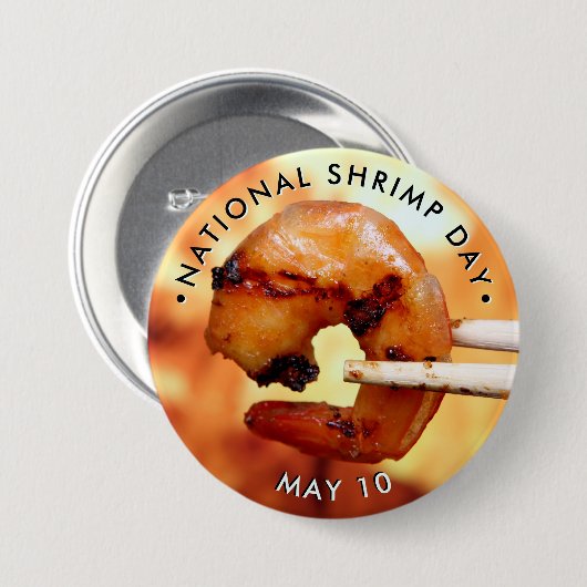 Nationaler Shrimp-Tag Button (Vorne & Hinten)
