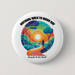 Nationaler Spaziergang zum Arbeitstag Button