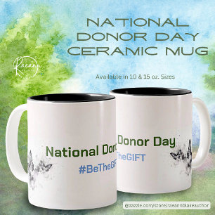 Nationaler Spender-Tag Keramik-Tasse Zweifarbige Tasse