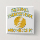 Nationaler sprechenteam-Goldmedaillengewinner Button (Vorderseite)