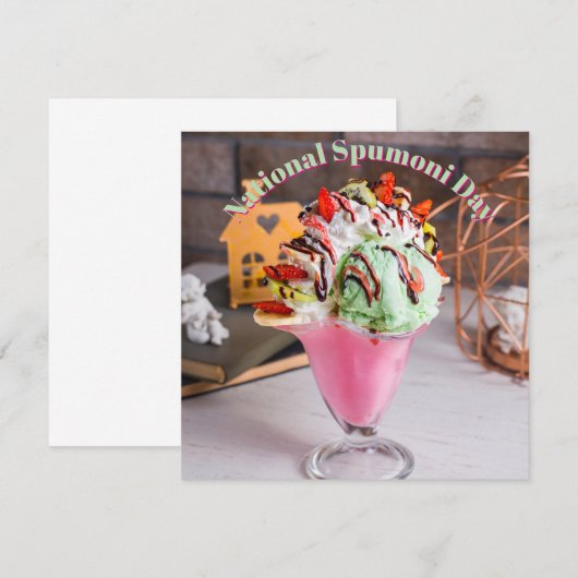 Nationaler Spumoni-Tag (Vorne/Hinten)