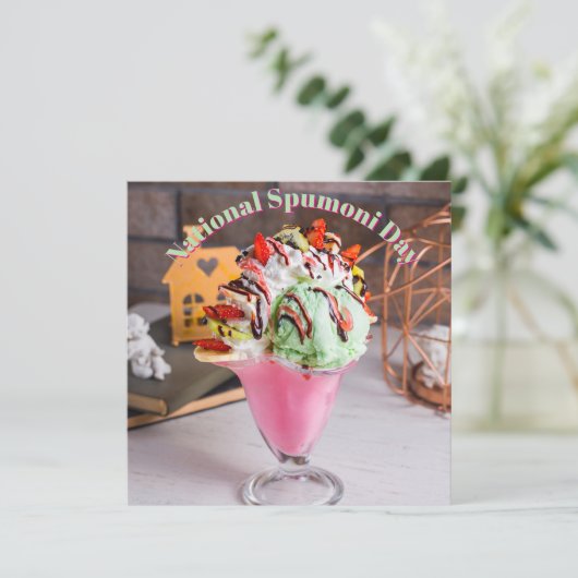 Nationaler Spumoni-Tag (Stehend Vorderseite)