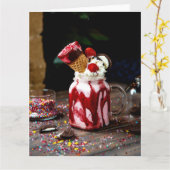 Nationaler Spumoni-Tag Karte (Gelbe Blume)